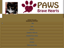 Tablet Screenshot of paws-calais.com